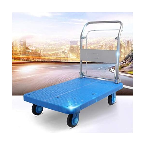 CHENJIA Trolleys Trolley Folding Trolley Sackkarre mit Handbremse Kleiner Pull Startseite tragbare Mini-Truck… – Bild 6