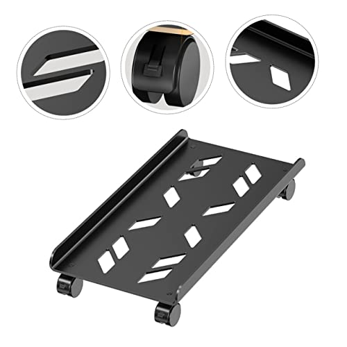 Soporte móvil para CPU con ruedas de giro, soporte para torre de computadora para oficina y hogar, diseño de disipación de calor, soporte estable para servidores miniatura 6