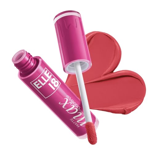 Image of Elle18 Matte Max Liquid Lipstick - Nude Blossom, for Smooth Lips, with Hyaluronic Acid & Vitamin E, Blur Matte Finish, Transferproof & Smudgeproof - 6ml