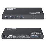 WAVLINK DisplayLink USB-C Docking Station Compatible with New MacBook Neo, M1/M2 Mac & Windows Laptop Dock, Dual 4K@60Hz, 65W PD, 2x HDMI, 2x DP, Gigabit Ethernet, USB 3.0, Audio/Mic