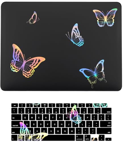 Funda MacBook Pro 13 carcasa rígida con protector de teclado diseño mariposa modelos A2338 A2289