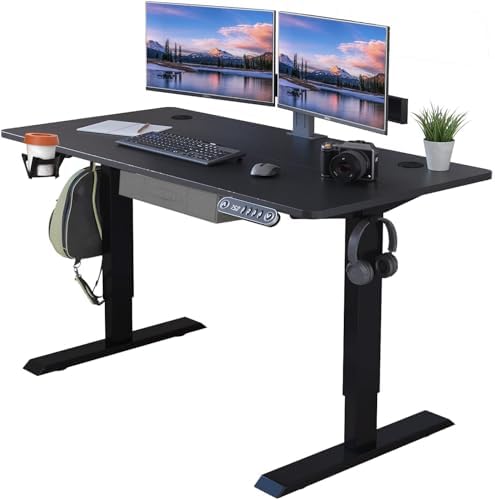Amazon | Suhapup 電動昇降デスク ゲーミングデスク 机パソコンデスク 