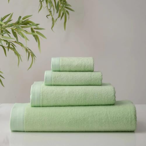 Image of Spread Spain Bamboo Towels for Bath, Towels for Bath Large Size, Bamboo Bath Towel High Absorbent & Soft, 360 GSM, 4pc Set Bath Towel for Men /Women