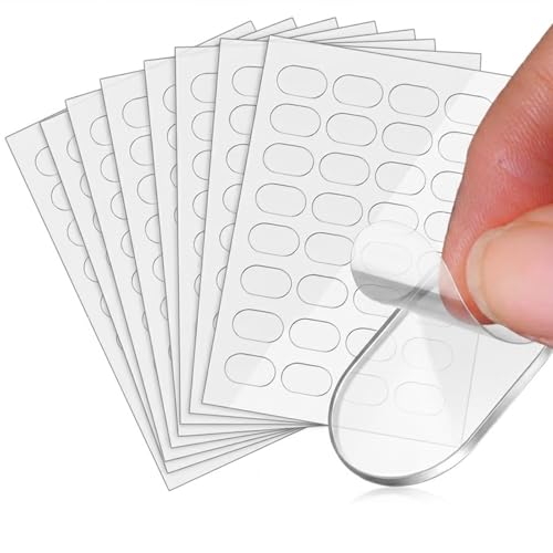 480 Pcs Double Sided Adhesive Dots Removable Putty No Trace Strong Glue Dots for Crafts DIY Wall adhesive Displaying Collectibles Art Projects(Transparent 8 x 13mm)