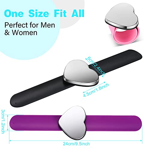 3 Pcs Magnetic Pin Holder Magnetic Wristband For Hair Stylist Wrist Sewing Pincushion Hair Clips Collector Bobby Pin Magnet Holder For Braiding Quilting Supply (Heart) #TOP1