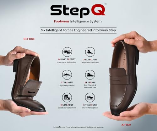Image of LOUIS STITCH Loafers Formal Shoes for Men | Slip-On Moccasins | Ideal for Business, Casual, Parties (RGMC S)