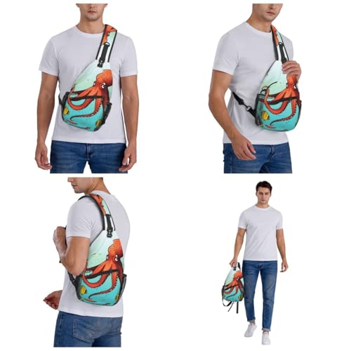 Bolso cruzado Giant Octopus para hombre y mujer miniatura 7