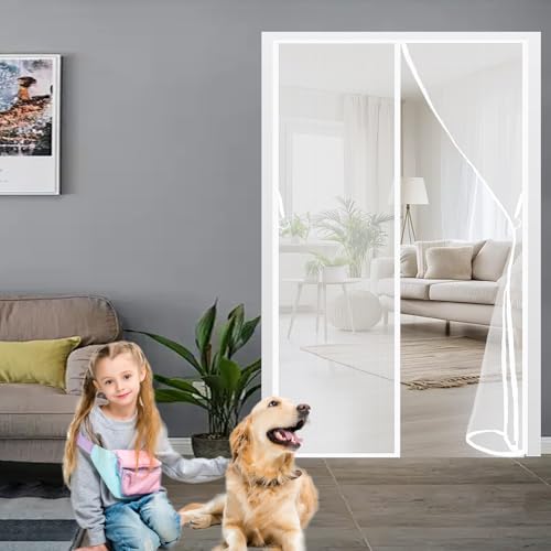 Moustiquaire aimantée porte 88 x 184 avec maille fine haute densité