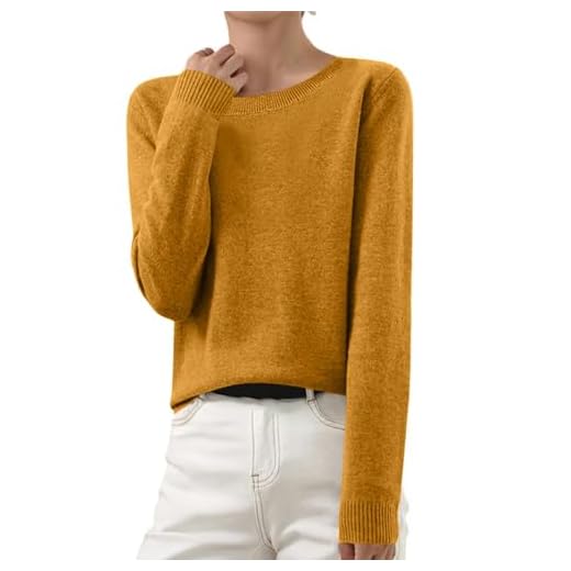 AEGJEGVD 2025 Pull Femme à Manches Longues en Tricot Sweat Blouse col Rond/col Montant Chemisier Top Léger Sweatshirt Chic et élégant sous Pull Haut T-Shirt Pull Femmes Chic Chaud Pas Cher