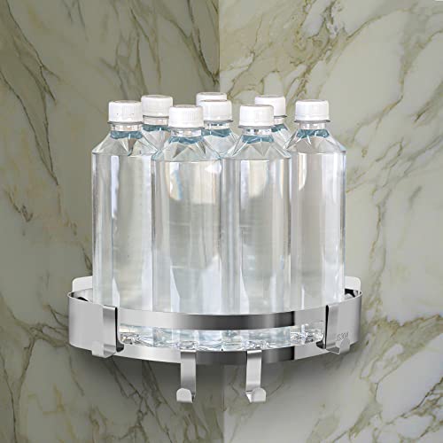 Gueryee 4Pcs Shower Caddy Adhesive Replacement, Screw Free Sticker For Shower Caddy Corner Shlef thumb #5