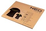 NEO TOOLS Wytrzymała koszulka robocza Premium PRO z krótkim rękawem w jakości premium — rozmiar S-XXXL, 100% bawełna single jersey, 180 g/m2, zgodność z normą EN ISO 13688:2013, czarny, M