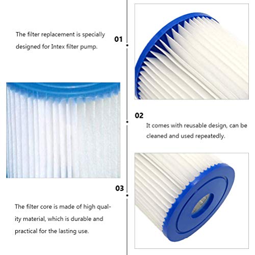 Filtro de piscina Yarnow para bomba de reposição para piscina e spa, filtro de piscina, núcleo para