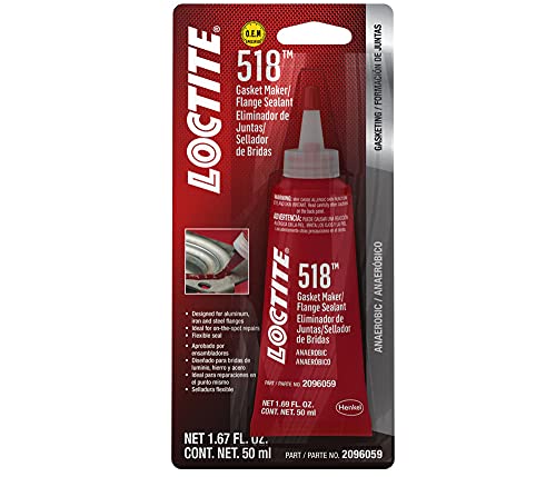 Loctite 518 Gasket Maker Flange Sealant, 50 Milliliter Tube (2096059)