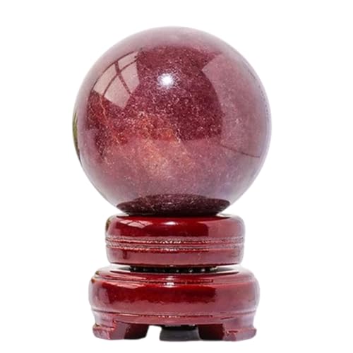 Fresa de cristal rojo mineral natural pulido para coleccionistas 2