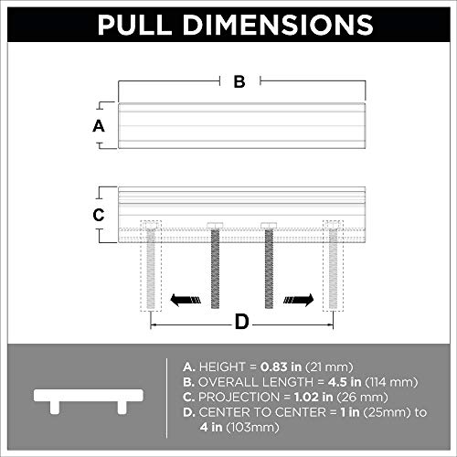 Franklin Brass P43967K-Vbc-Cp Classic Curve Adjusta Cabinet Pull, Adjustable, Bronze With Copper Highlights, 1" To 4", 5-Pack #TOP7