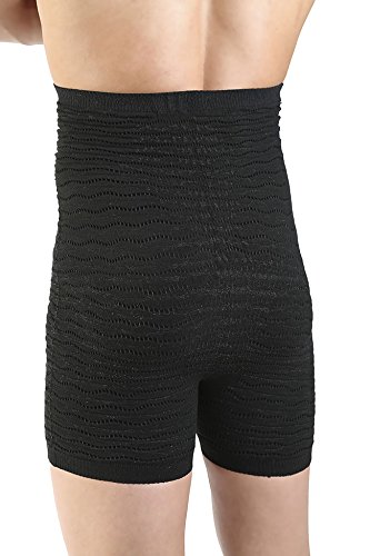 SPIKENERGY Venda Elástica Sacro-lumbar para la Electromagnetoterapia del Hombre Contra la Lumbociática Coxalgia Artrosis Lumbar y la Fatiga Muscular - Dispositivo Médico (L, Negro) Cover