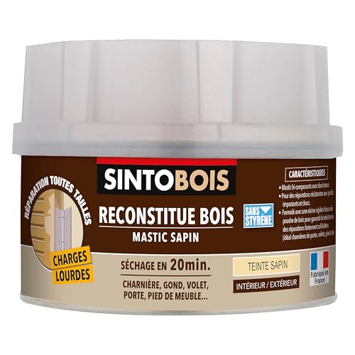Pâte à bois charges lourdes pour rénover le parquet du salon en 20min