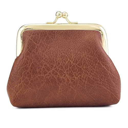 Image of Cute Floral Buckle Coin Purses Vintage Pouch Kiss-lock Change Purse Wallets
