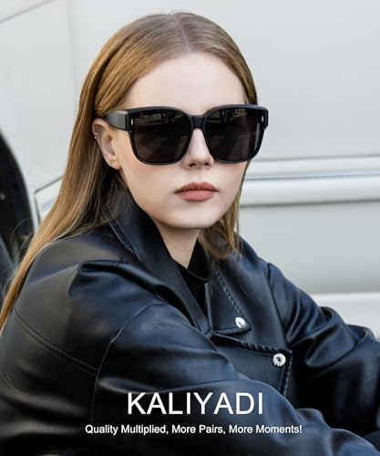 Image of KALIYADI Fit-Over-Glasses Polarized Sunglasses-for-Men Wrap-Around-Sunglasses: Mens Polarized Sunglasses UV400 Protection