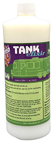 RV & Marine Holding Tank Treatment eliminates Clogs and Odors, Eco-Friendly Microbes digest Waste and all Toilet Paper Brands. Black & Grey water tank cleaner. 32 treatments BioFresh Tank Elixir