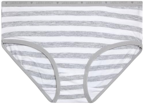 Laura Ashley Girls Underwear Briefs - 10 Pack Soft Comfort Stretch Breathable Cotton Underwear Panties for Girls (Sizes:4-12)4