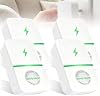Paquete de 4 Dispositivos Stopwatt SmartPlug, Dispositivo de Ahorro de Energía para Hogar y Oficina Enchufe US 90V-250V 30KW (Ahorrador de Energía-A) (Ahorrador de Energía-E) 2