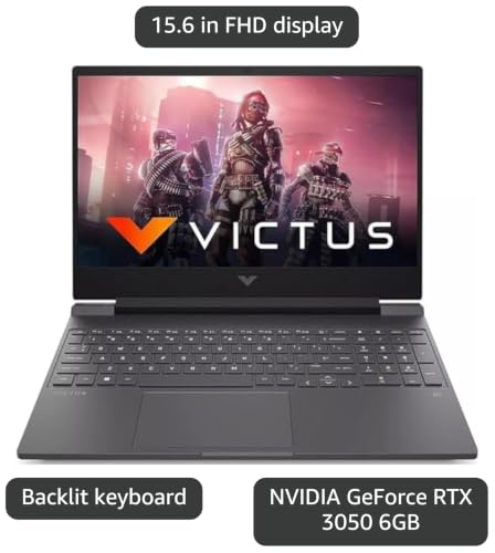 Image of HP Victus 15 Gaming Laptop 8-Core Intel i5-13240H up to 4.6Ghz 16GB 512GB SSD 15.6in FHD 144Hz NVIDIA GeForce RTX 3050 6GB