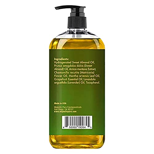 Majestic Pure Arnica Sore Muscle Massage Oil For Body - Natural Therapy Oil With Lavender And Chamomile Essential Oils - Warming, Relaxing, Massaging Joint & Muscles - 8 Fl. Oz. #TOP2