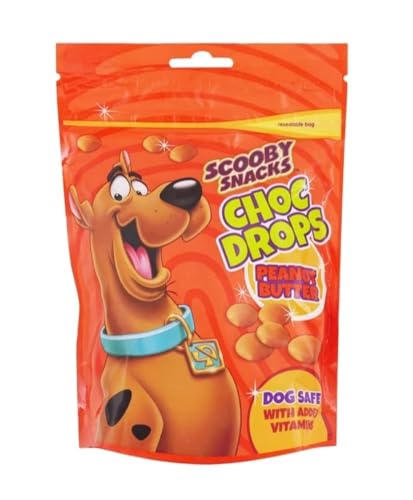Scooby Snacks Doggy Choc Drops Peanut Butter with Added Vitamins Training Treat 200g