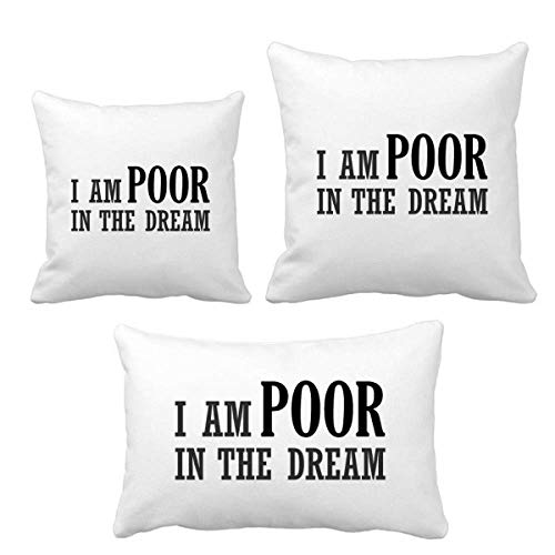 Coussin pour canapé Ich Bin Arm aux finitions premium durables