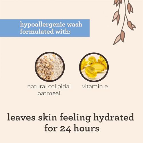 Aveeno Baby Soothing Hydration Creamy Body Wash with Natural Oatmeal, Baby Bath Wash for Dry & Sensitive Skin, Hypoallergenic, Fragrance-, Paraben- & Tear-Free Formula, 8 fl. oz (Pack of 2) - Image 5