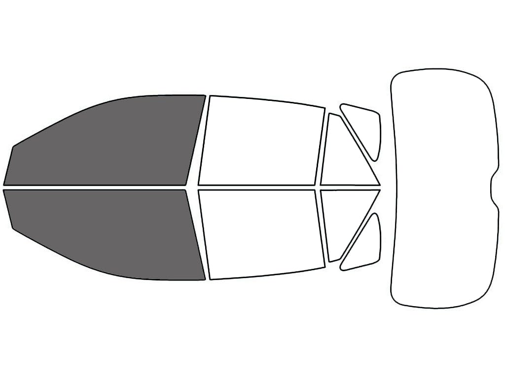 Rvinyl Window Tint Kit Compatible with Lexus Rx 2004-2009 - Front Precut Kit - 35%