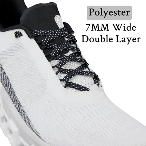 Image of Endoto 2 Pairs Shoe Laces for ON CloudMonster, 7MM Flat Shoelaces Replacement Women Men Sneakers Strings