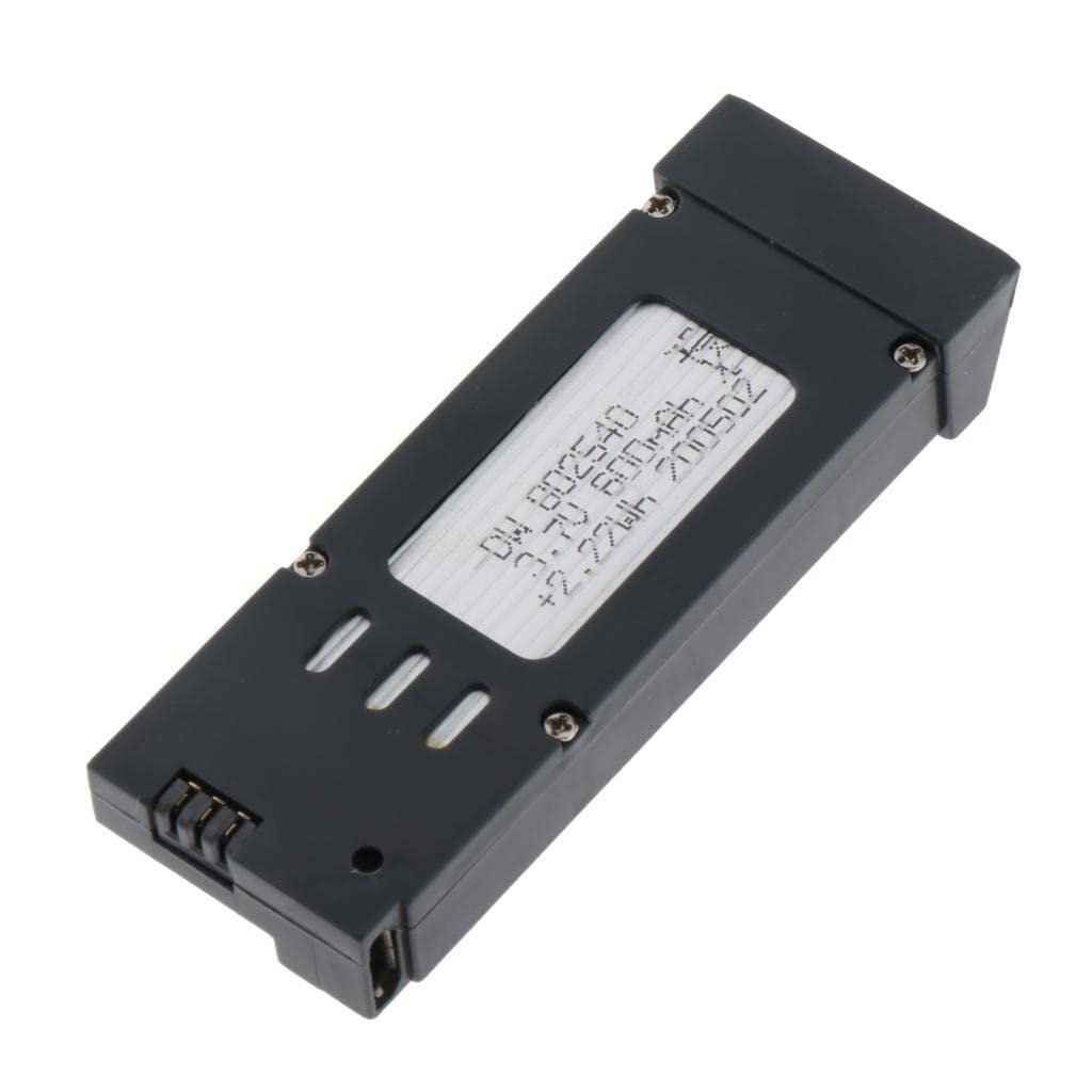 Bateria o dużej pojemności 3,7 V do dronów E525/E58/E68 RC - wskaźnik szybkiego ładowania - części zamienne do quadcoptera RC - długi czas F - czarny + szary, E58