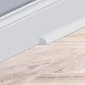 SUCESWAY PVC Quarter Round Moulding, White PVC Baseboard Composite Trim for Interior & Exterior - 0.75" x 0.75" Quarter Round Trim Molding, Durable & Weather-Resistant