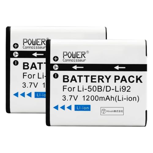 �Ή� �J�����p�����o�b�e���[(2����) OLY.LI -50B PEN.D-LI92 C - 3.7V�A1200mAh �yPSE�F�؍ς݁z6GV [���s�A���i]