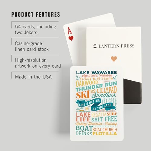 Baraja de Póker Lantern Press 52 Cartas Tamaño Poker miniatura 3