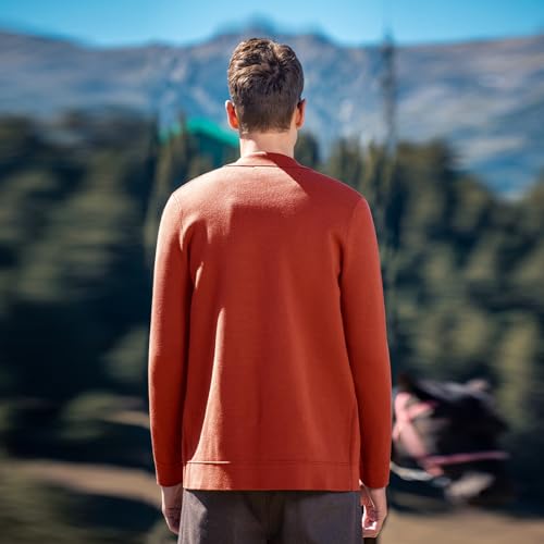 Image of Men's Cardigan Sweater Button Front V-Neck Long Sleeve Knit Sweaters