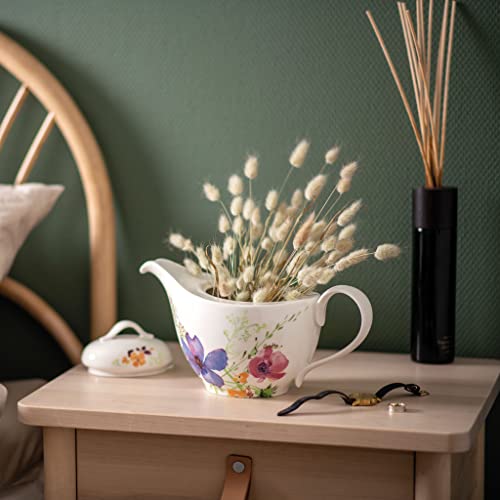 Tetera de porcelana blanca con flores Mariefleur Basic Villeroy & Boch de 1,2 litros 6