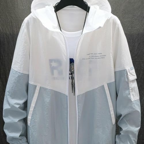 Veste à capuche homme Blue-041 M style coréen pour le printemps