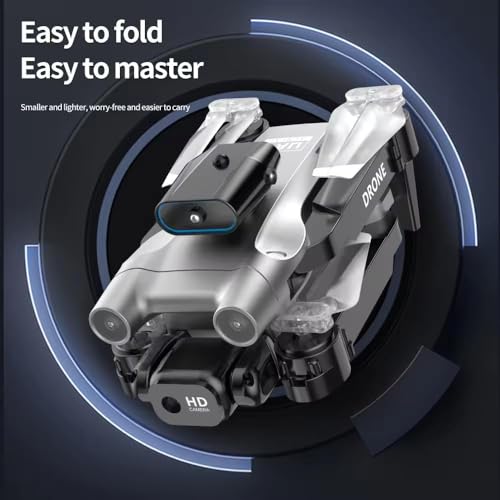 Image of WEADFAX-Drone-with-4K-Camera-WiFi-FPV-1080P-HD-Dual-Foldable-RC-Drone-Altitude-Hold-Headless-Mode-Visual-Positioning-Auto-Return-App-Control-Quad-Copter (D2)