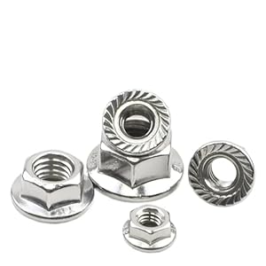 Ualxpao UALXPAO Edelstahl Flanschmutter M6 25pcs