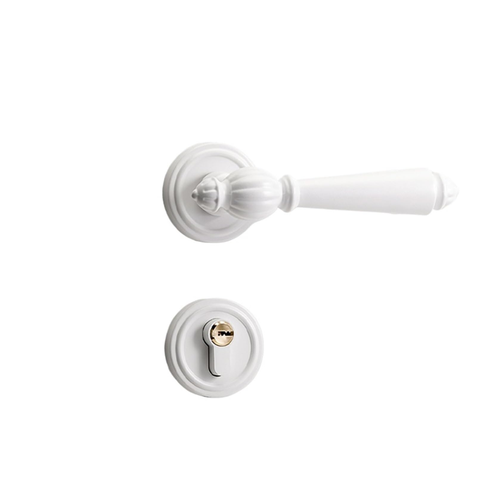 Serrure de porte de chambre blanche pour rénovation esthétique intérieure