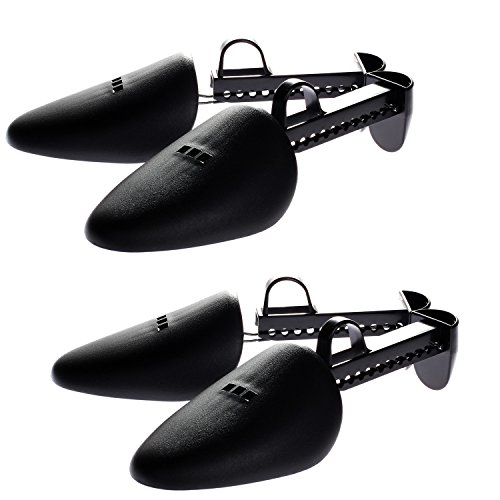 HIMRY 2 Paar Damen Schuhspanner, einstellbar Schuhspanner, SCHUHLEISTEN, Schuhspanner, Passend für Schuhgrößen 34-41, Schwarz, KXB6003-black-F-2x Cover