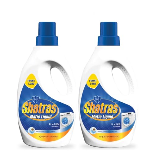 Image of SHATRAS Matic liquid Detergent for fabric care, 100% Tough Stain Removal In Front Load Machines, For All Types Fabric (Blue 2)