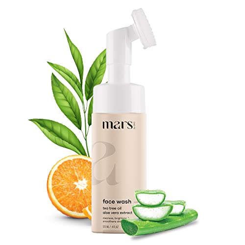 Mars By GHC Tea Tree Foaming Face Wash With Built-In Face Brush, Hydrates Skin, Acne & Oil Control, Deep Cleansing, Nourishing & Moisturising Wash | Chemical Free (120 Ml – Pack Of 1) For Rs. 179 @ 64 %