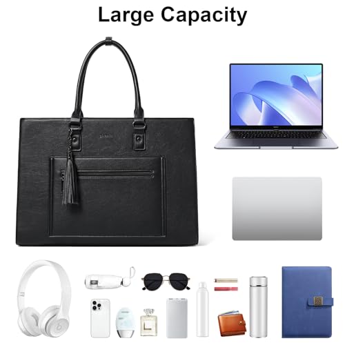 Bolso Tote para Laptop 15.7" impermeable piel mujer miniatura 3