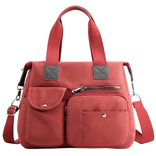 Bolsas Femininas Nylon Preta Universitaria Bolsa de Ombro Tiracolo Média Transversal Executiva 20L (橙色)