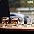 Enindel Carved Patterns Shot Glass, 1.7 OZ, Set of 6, JY001