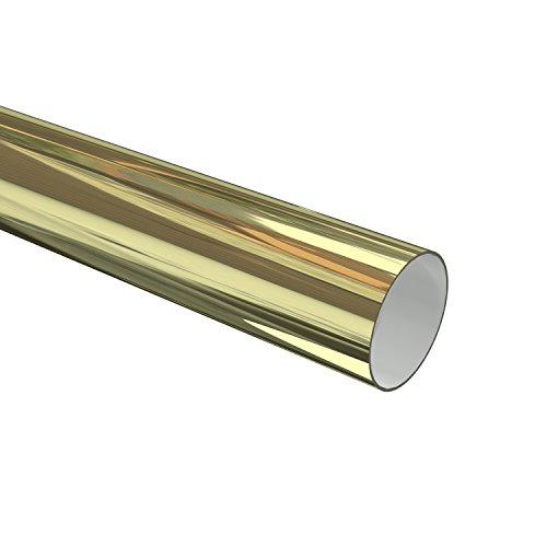 Flair Deco 11092801 - 1213 Tubo di Metallo Diametro 28 mm per Asta per Tende 120 cm Ottone Colori